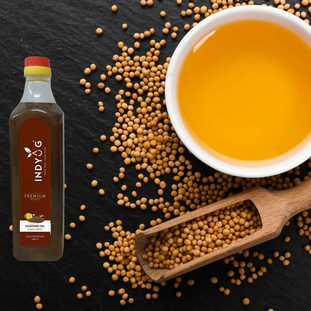 Indyug Cold Pressed Mustard Oil - Distacart