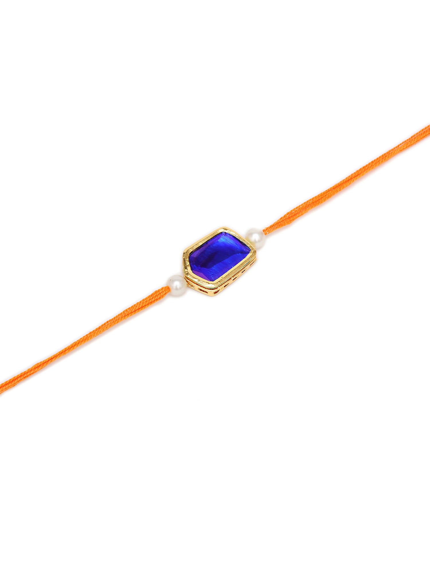 Designer kundan Rakhi - Ruby Raang - Distacart