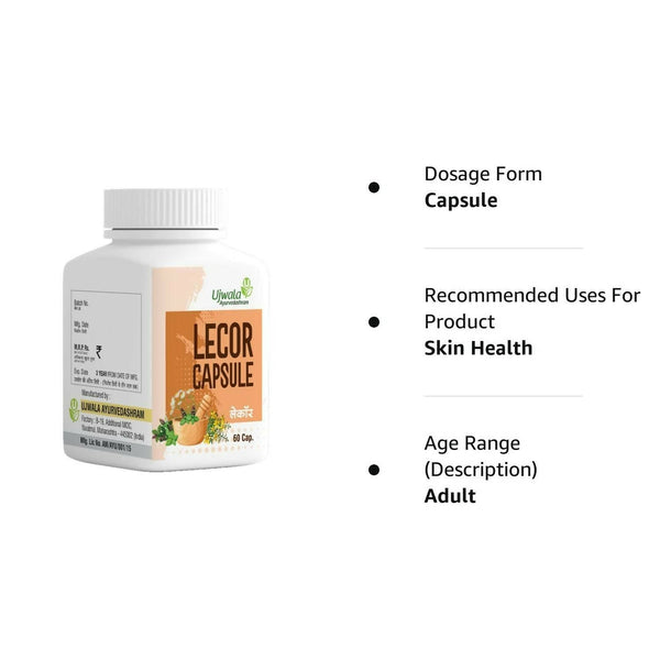 Ujwala Ayurvedashram Lecor Capsules - Distacart