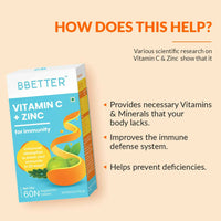 Thumbnail for BBETTER Vitamin C and Zinc Tablets for Immunity & Skin Health - Distacart