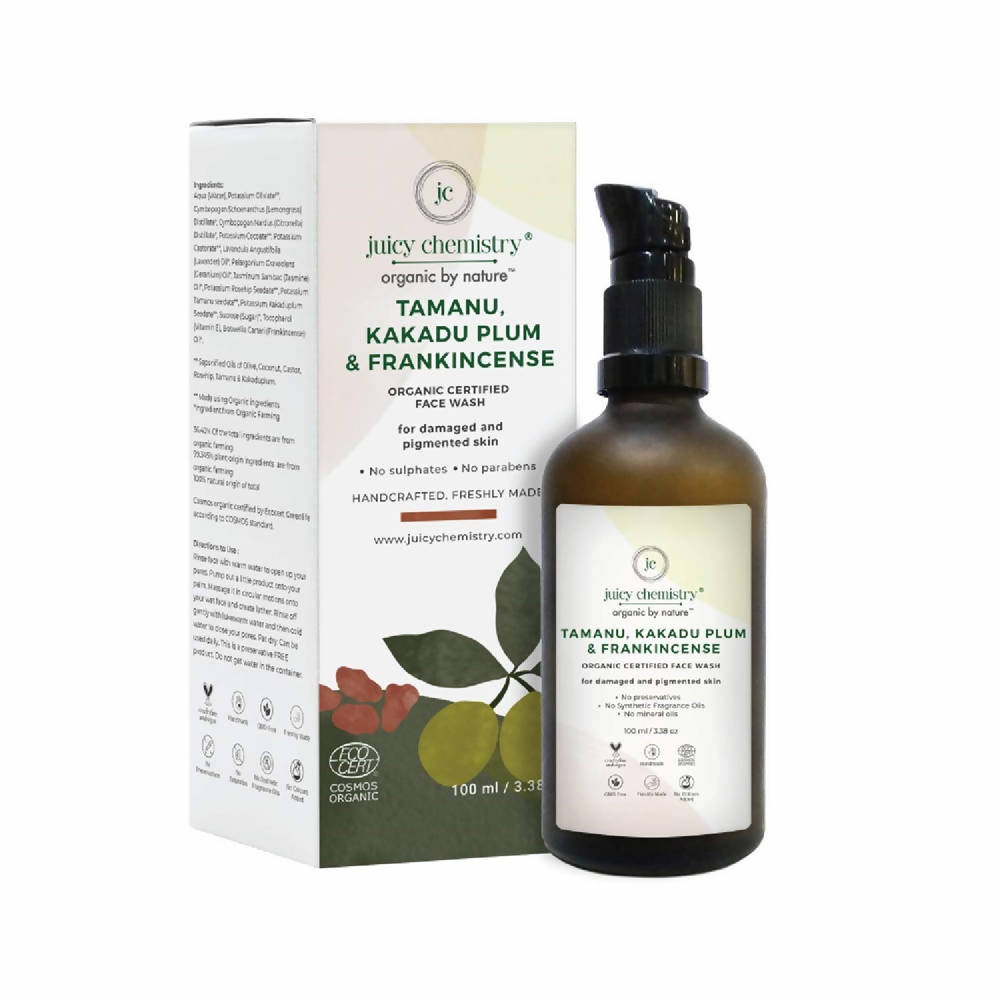 Juicy Chemistry Kakadu Plum & Frankincense Face Wash For Damaged - Distacart