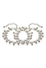 Mominos Fashion Kamal Johar Oxidised Silver Adjustable Anklets