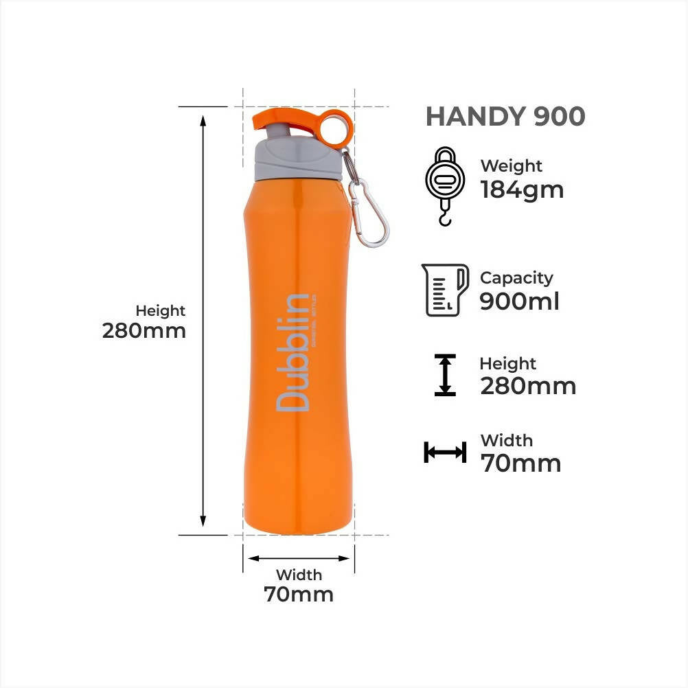 Dubblin Handy Stainless Steel Sipper Water Bottle - Distacart