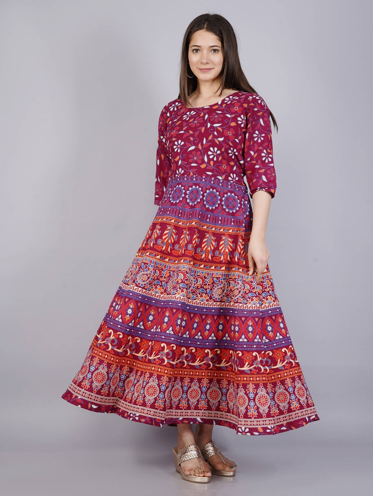 Vamika Multicolor Cotton Printed Party/Casual Wear Kurti (GAM13K)