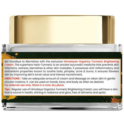 Himalayan Organics Turmeric Brightening Cream - Distacart