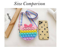 Thumbnail for Sardar Ji Ki Dukan Pop It Bag Pineapple Shape Sling Bag , Silicone Adorable Bag With 2 Straps And Cute Keychain Accessory Multicolor (Strawberry, Red) - Distacart