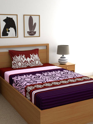 My Room Adults Ethnic Motifs 140 TC Bedsheet with Pillow Covers - Distacart