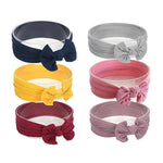 Thumbnail for Snowie Soft Turban Knotted Cotton Headbands For Baby Girls Multicolor - Distacart