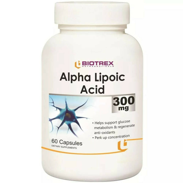 Biotrex Alpha Lipoic Acid 300mg Capsules - Distacart