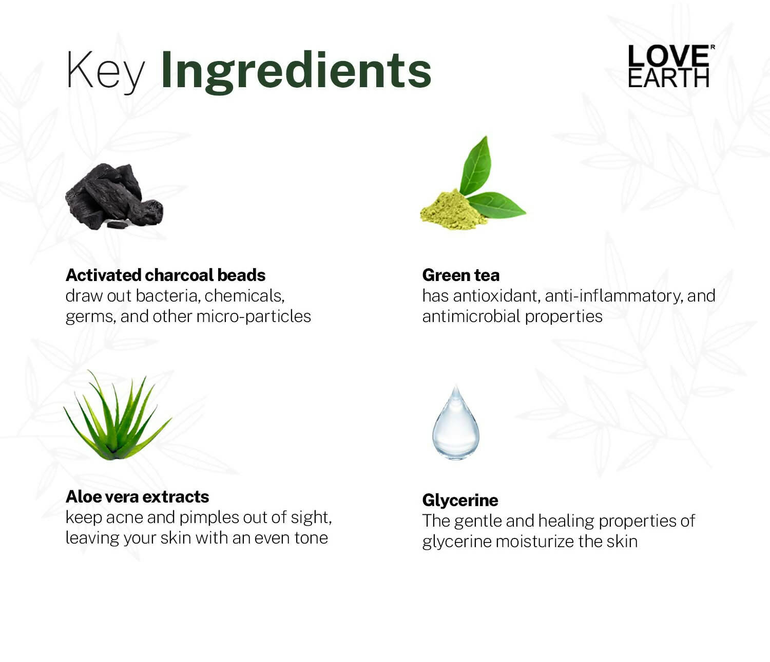 Love Earth Body Wash Jasmine, Green Tea & Charcoal - Distacart