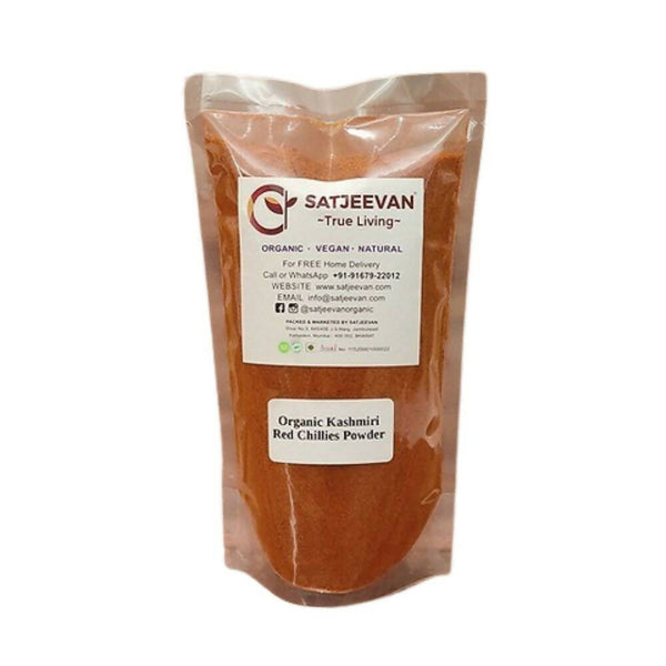 Satjeevan Organic Kashmiri Red Chillies Powder - Distacart