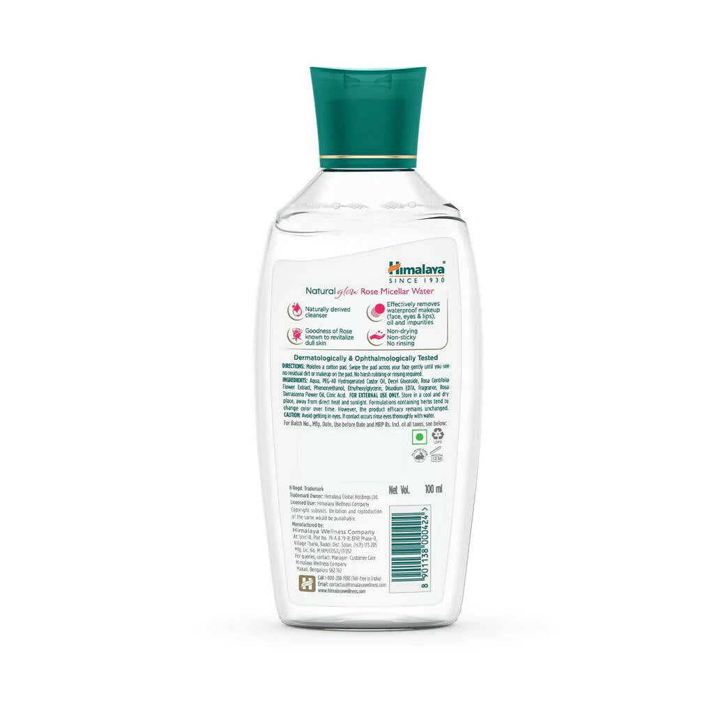 Himalaya Herbals Natural Glow Rose Micellar Water - Distacart