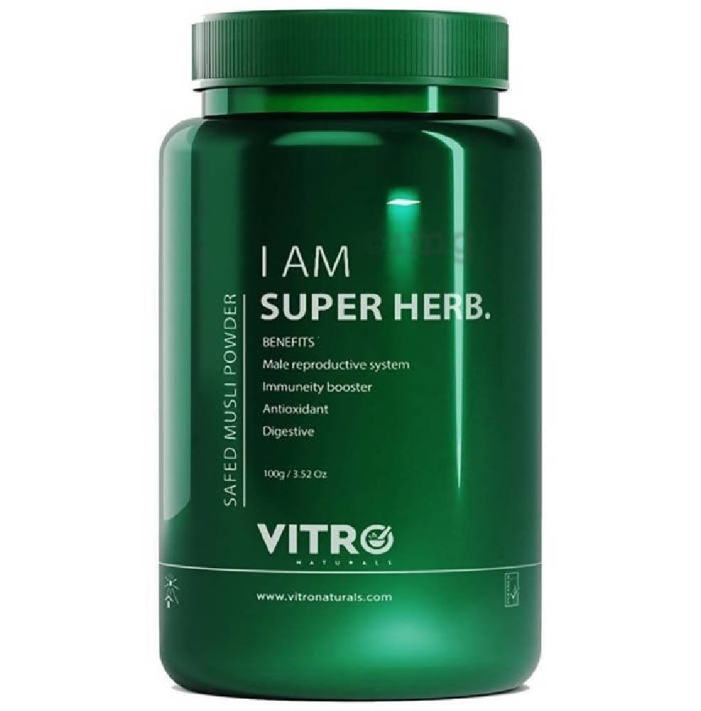 Vitro Naturals I Am Super Herb Safed Musli Powder