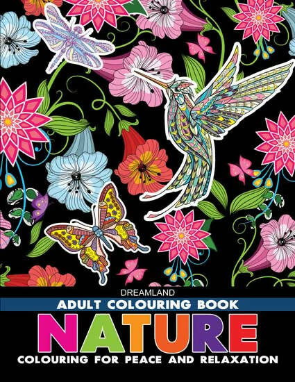 Dreamland Nature- Colouring Book for Adults - Distacart