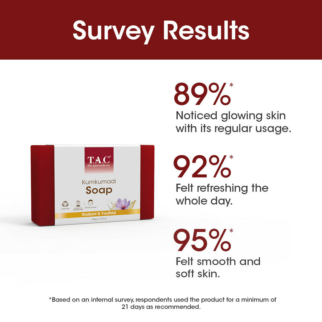 TAC - The Ayurveda Co. Kumkumadi Soap - Distacart