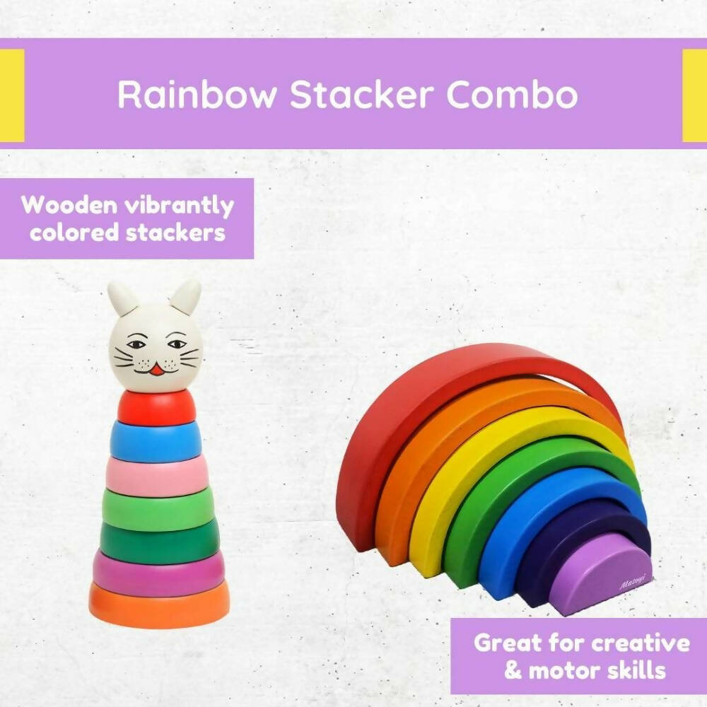 Matoyi Cat Stacker & Rainbow Stacker Combo - Distacart