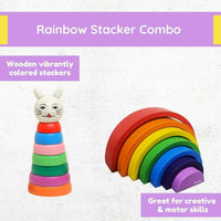 Thumbnail for Matoyi Cat Stacker & Rainbow Stacker Combo - Distacart