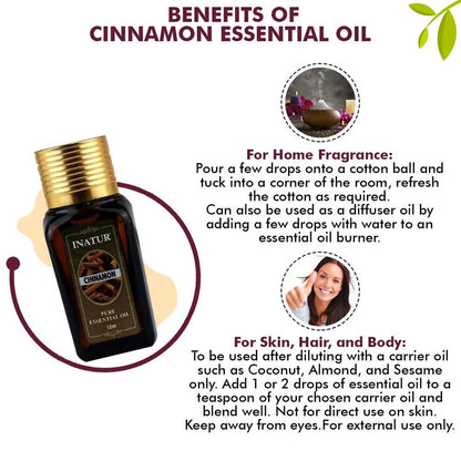 Inatur Cinnamon Pure Essential Oil