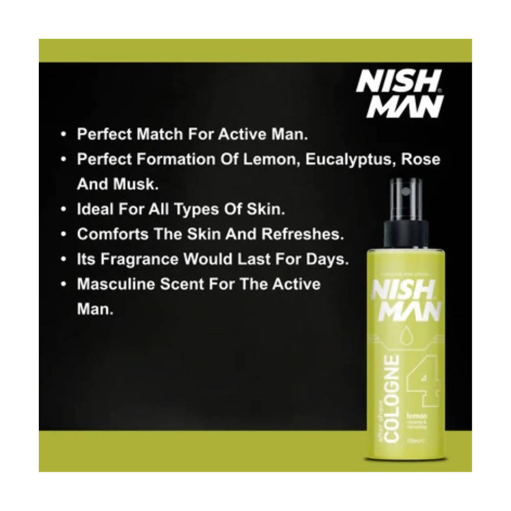 Nishman After Shave Cologne Lemon - Liquid Based - Distacart
