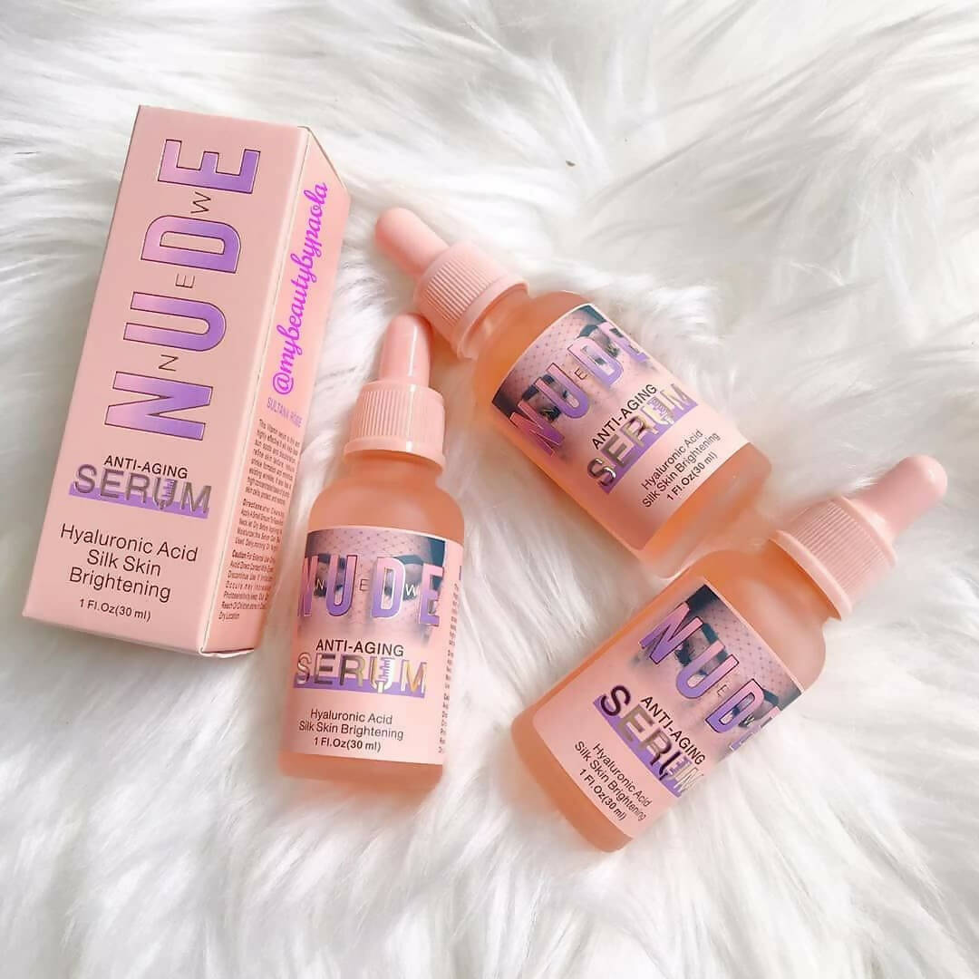 Favon New Nude Anti Ageing Serum with Hyaluronic Acid for Skin Brightening - Distacart