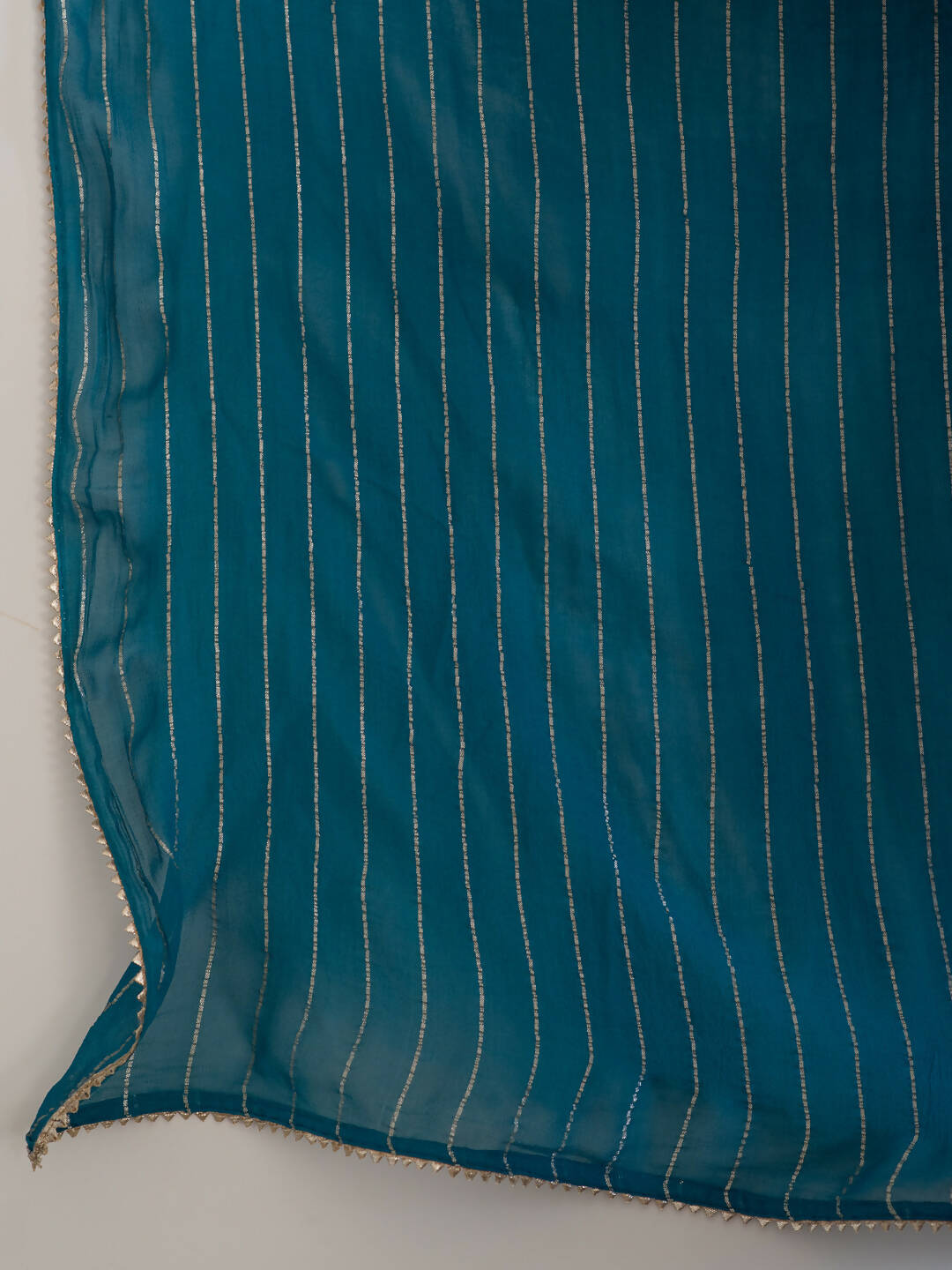 Suta Turquoise Blue Striped Viscose Rayon Saree - Distacart