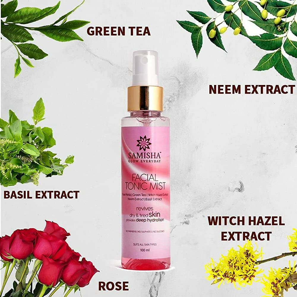 Samisha Organic Facial Tonic Mist - Distacart