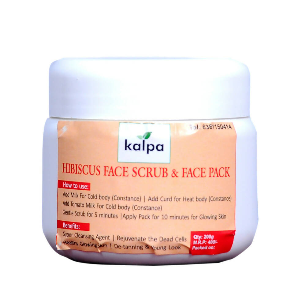 Kalpa Hibiscus Face Scrub & Face Pack - Distacart