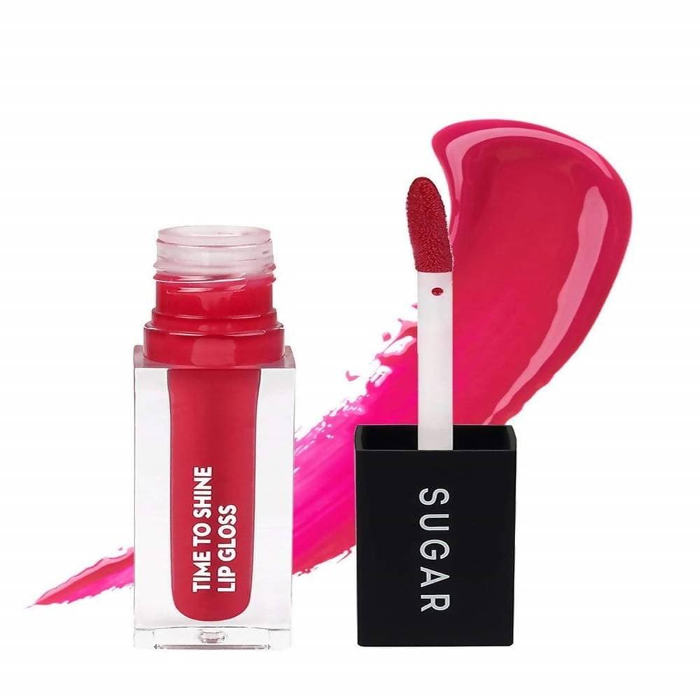 Sugar Time To Shine Lip Gloss - Peppy Hill (Bright Fuchsia) - Distacart