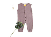 Thumbnail for Sunshine Baby Cute Organic Muslin Cotton Sleeveless Full Length Rompers For Babies - Purple - Distacart