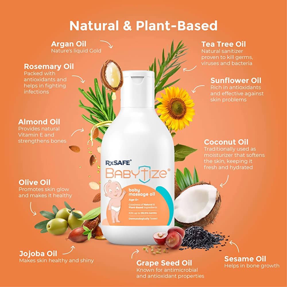 RxSafe Babytize Baby Massage Oil - Distacart