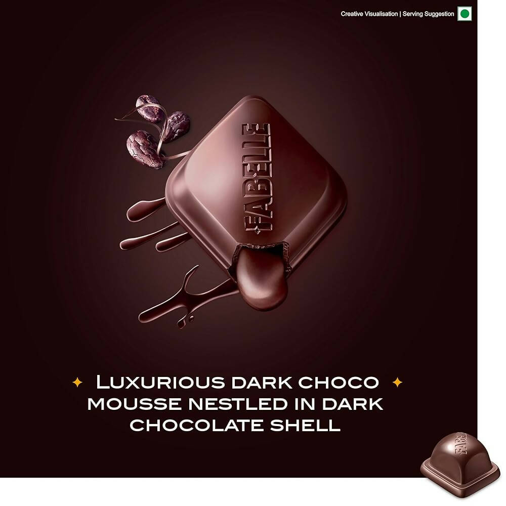 Fabelle Heavenly Dark Mousse with Ghana Cocoa Luxury Bar - Distacart