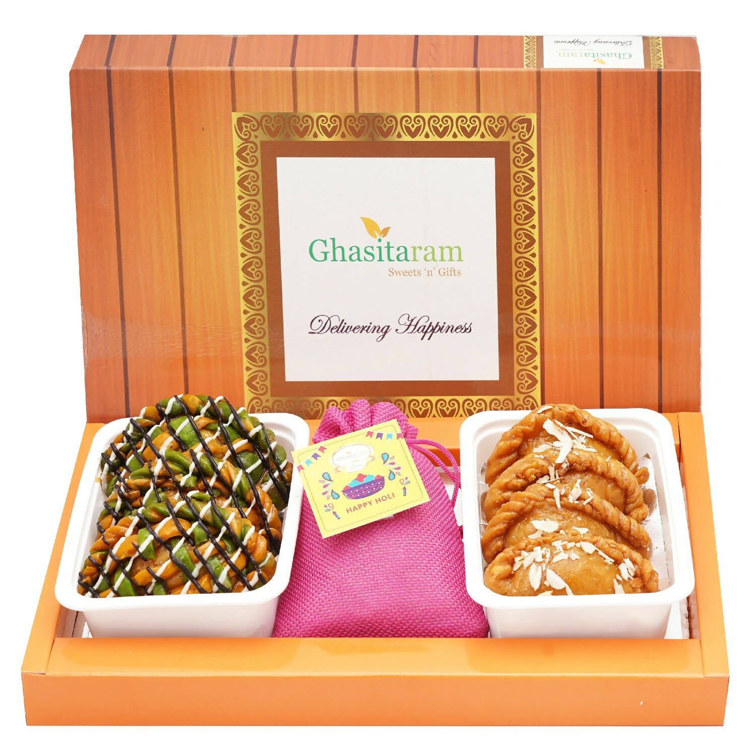 Ghasitaram Assorted Box of Gujiyas, Designer Gujiyas and Thandai - Distacart
