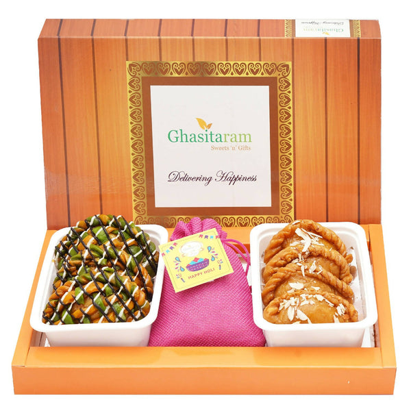 Ghasitaram Assorted Box of Gujiyas, Designer Gujiyas and Thandai - Distacart