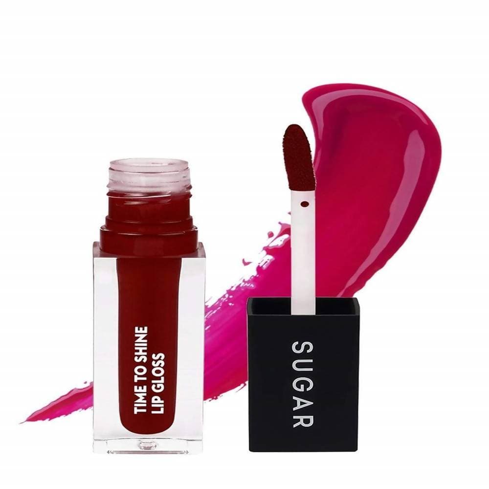 Sugar Time To Shine Lip Gloss - She-Red (Dark Red) - Distacart
