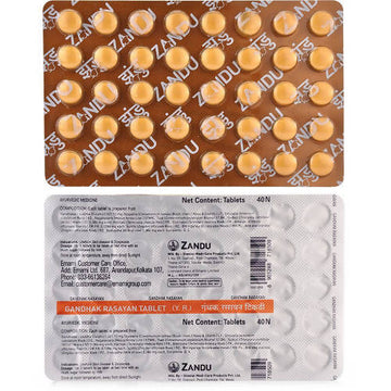 Zandu Gandhak Rasayan Tablets - Distacart