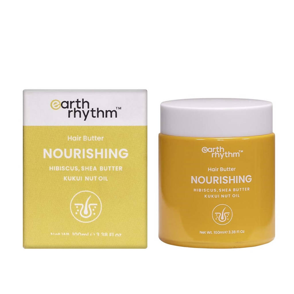 Earth Rhythm Nourishing Hair Butter Hibiscus Shea Butter Kukui Nut Oil - Distacart