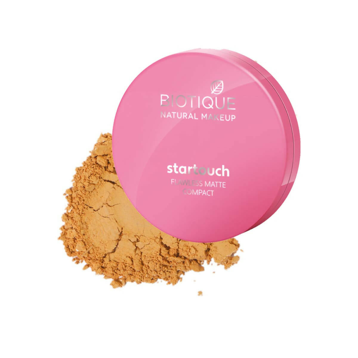 Biotique Natural Makeup Startouch Flawless Matte Compact - Tawny Nutmeg - Distacart