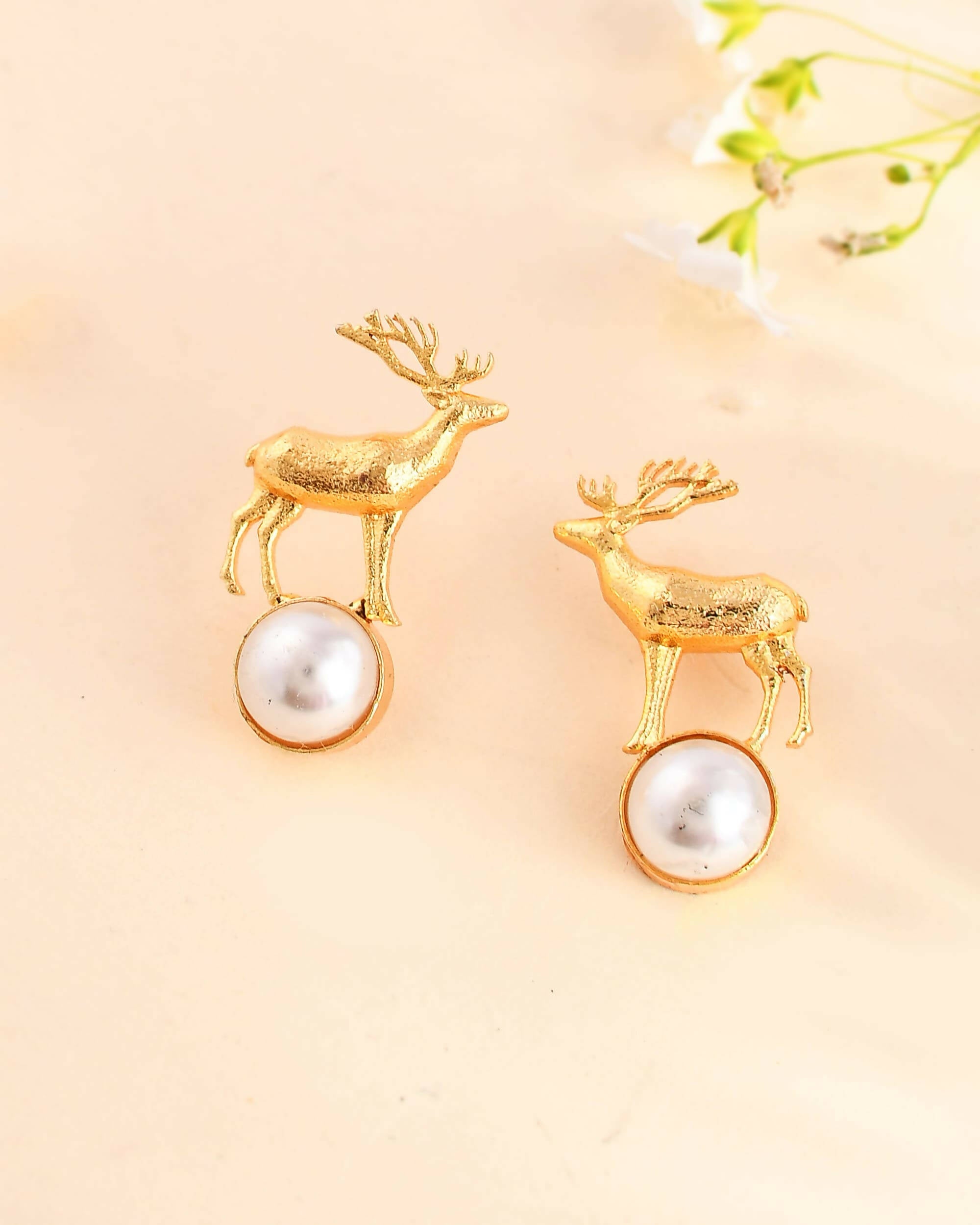 VOJ Women Gold Color stainless steel Earrings - Distacart