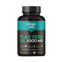Thumbnail for Zingavita Flaxseed Oil 1000 mg Softgel Capsules - Distacart