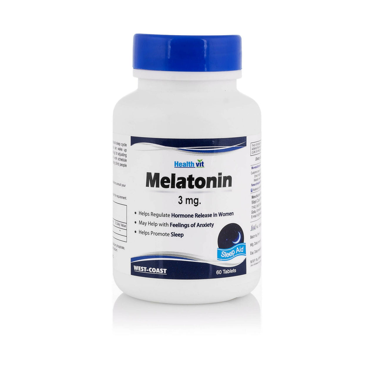 Healthvit Melatonin 3mg Tablets for Sleep - Distacart