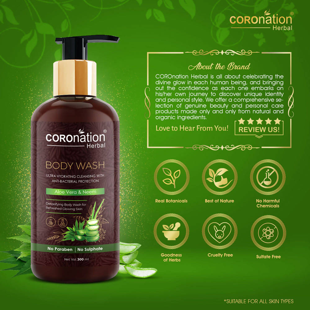 Coronation Herbal Aloevera and Neem Body Wash - Distacart