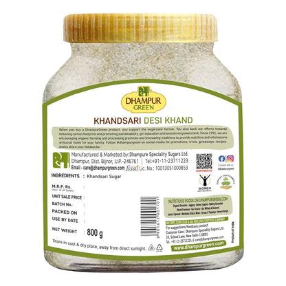 Dhampur Green Desi Khand Khandsari Sugar - Distacart