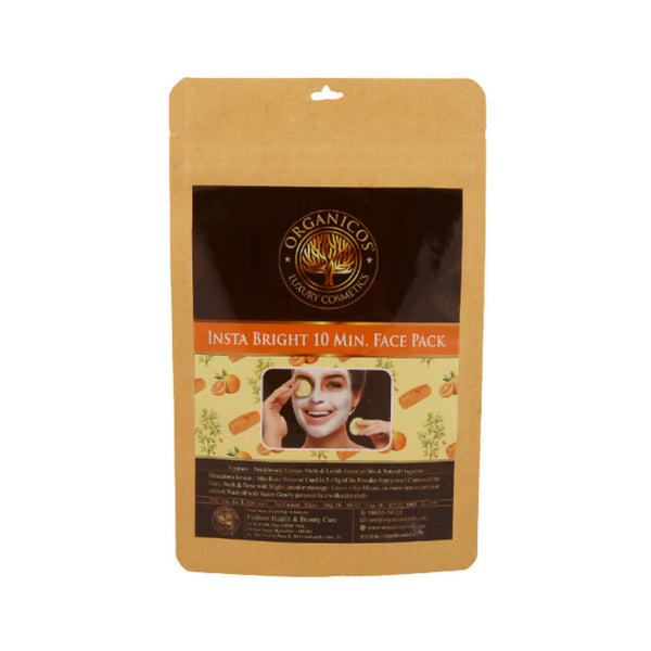 Organicos Insta Bright 10 Min Face Pack - Distacart