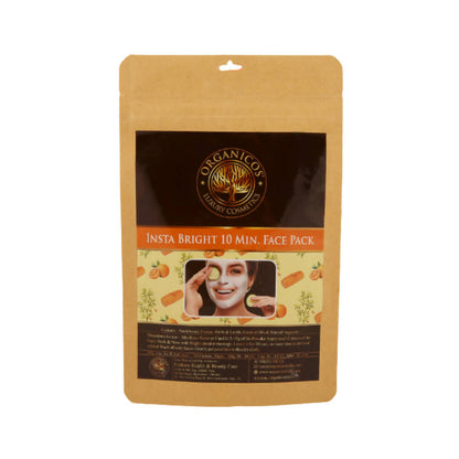 Organicos Insta Bright 10 Min Face Pack - Distacart