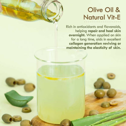 Nat Habit Active Olive Vit-E Night Face Gel - Distacart