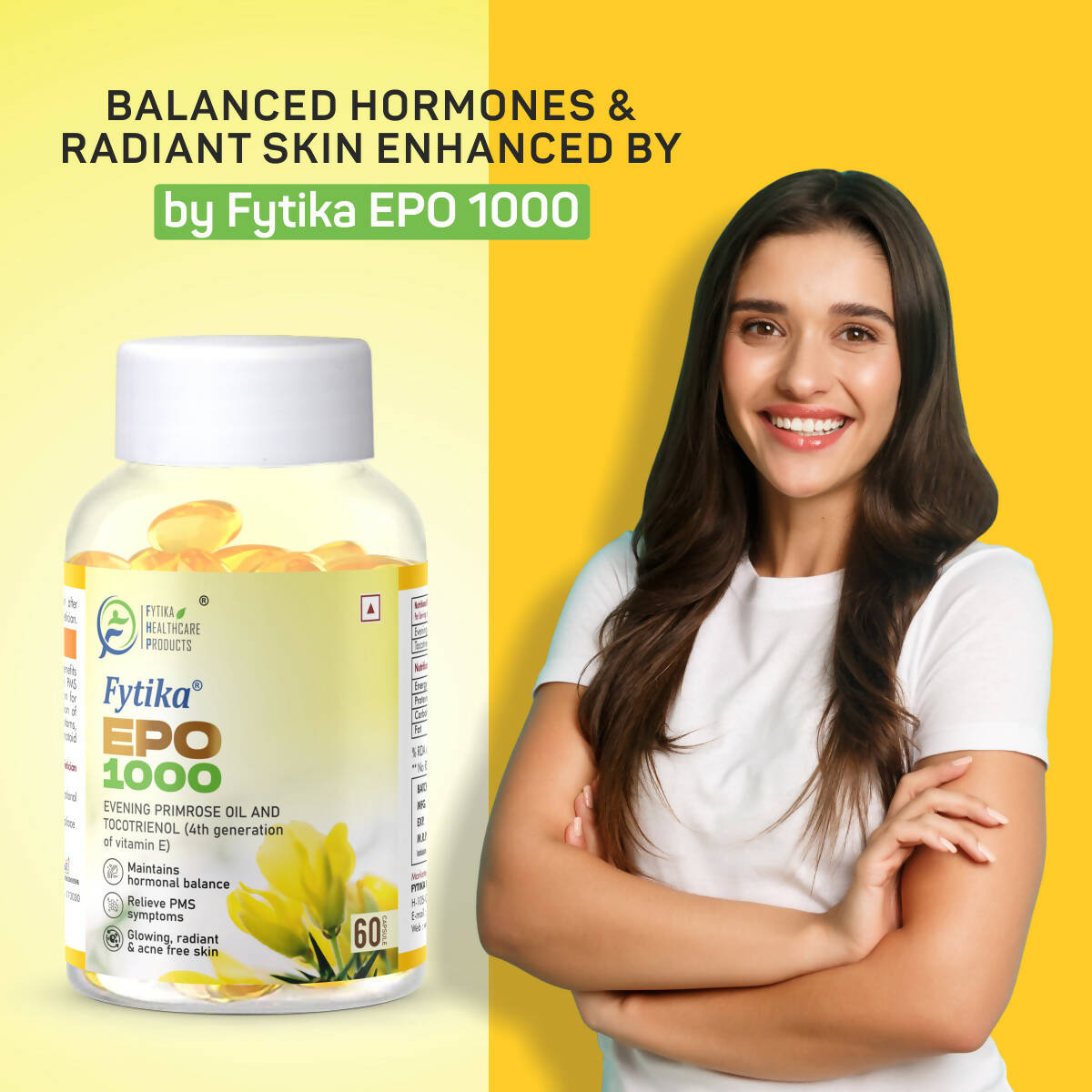Fytika Epo 1000 Evening Primrose Oil and Tocotrienol Capsules - Distacart