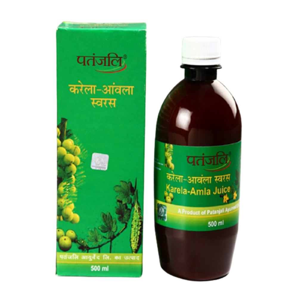 Patanjali Karela Amla Juice (500 ML) - Distacart