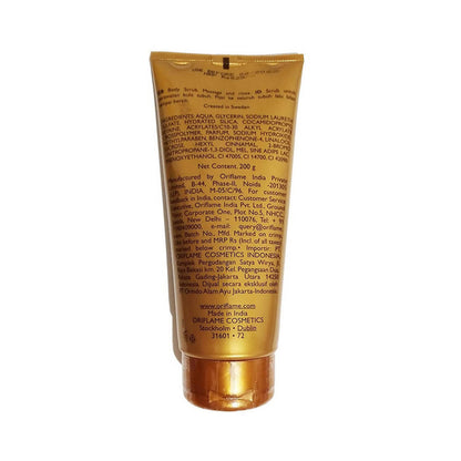 Oriflame Milk & Honey Gold Smoothing Sugar Scrub ingredients