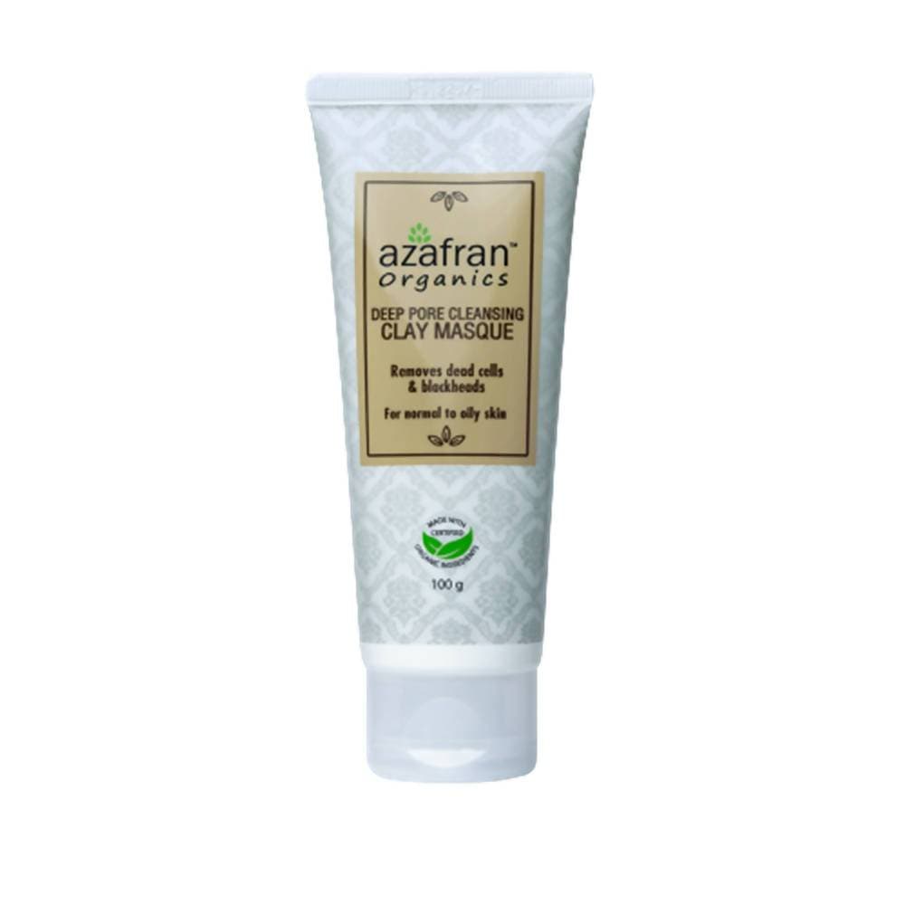 Azafran Organics Deep Pore Cleansing Clay Masque - Distacart