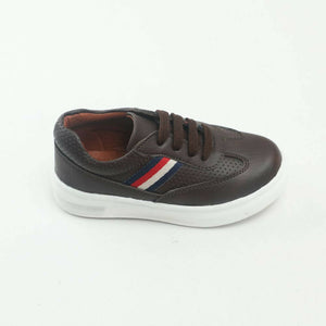 Tiny Bugs Boys Lace Up Casual Sheos - Dark Brown - Distacart